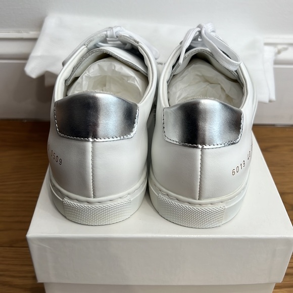 Common Projects Womens Sneakers White Leather Size 40 New in Box - Picture 7 of 8